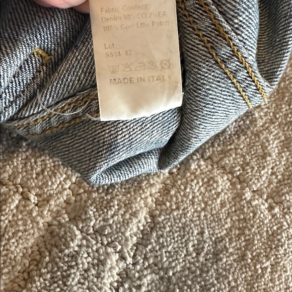 R13 short sleeve Denim Jacket size medium excellent used condition - Picture 7 of 8